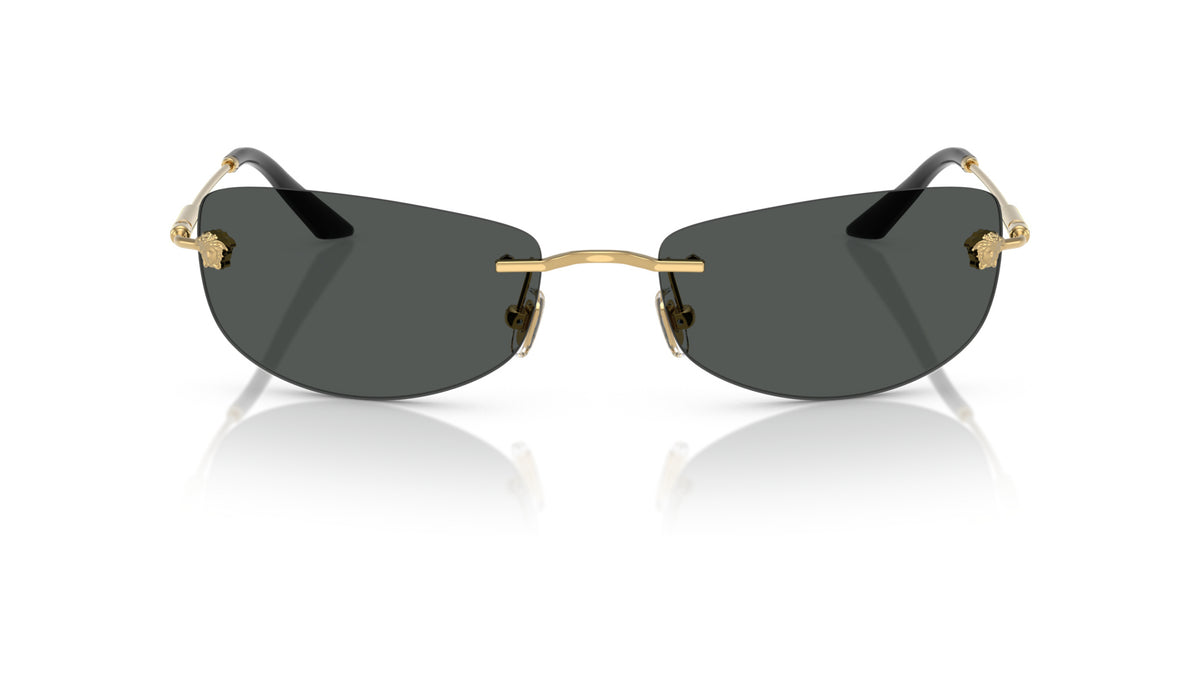Lunettes de soleil Versace VE2279 100287 – Or – vue de face.