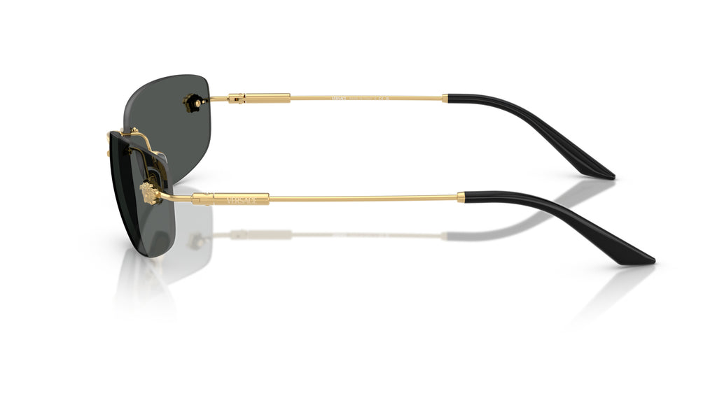 Lunettes de soleil Versace VE2279 100287 – Or – vue de profil.