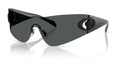 Lunettes de soleil Versace VE2280 143687 – Gris foncé – vue de trois quarts.