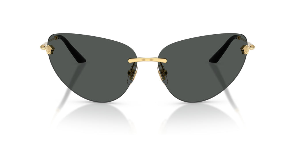 Lunettes de soleil Versace VE2281 100287 – Or – vue de face.