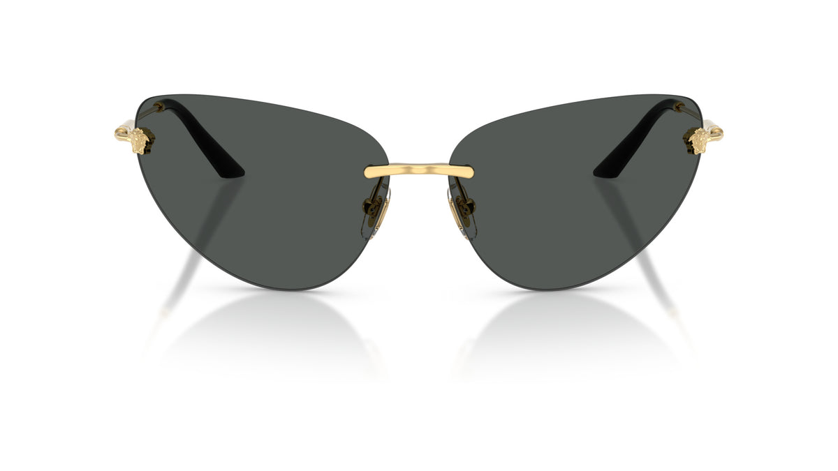 Lunettes de soleil Versace VE2281 100287 – Or – vue de face.