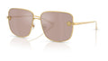 Lunettes de soleil Versace VE2282 1002/5 – Or – vue de trois quarts.