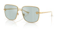 Lunettes de soleil Versace VE2282 10029C – Or – vue de trois quarts.