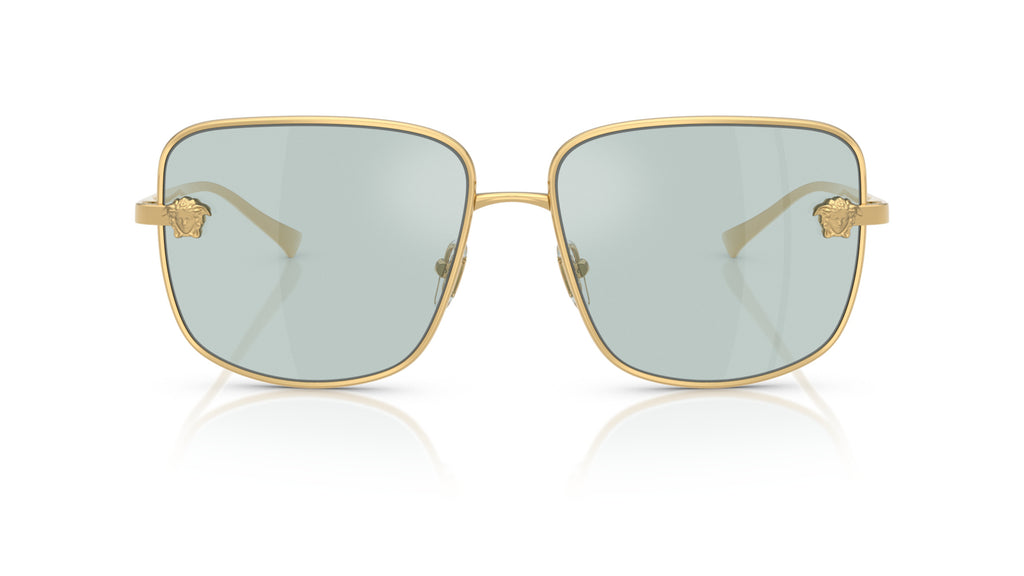 Lunettes de soleil Versace VE2282 10029C – Or – vue de face.