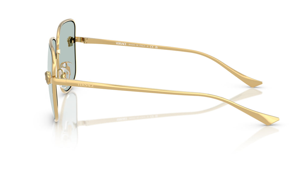 Lunettes de soleil Versace VE2282 10029C – Or – vue de profil.
