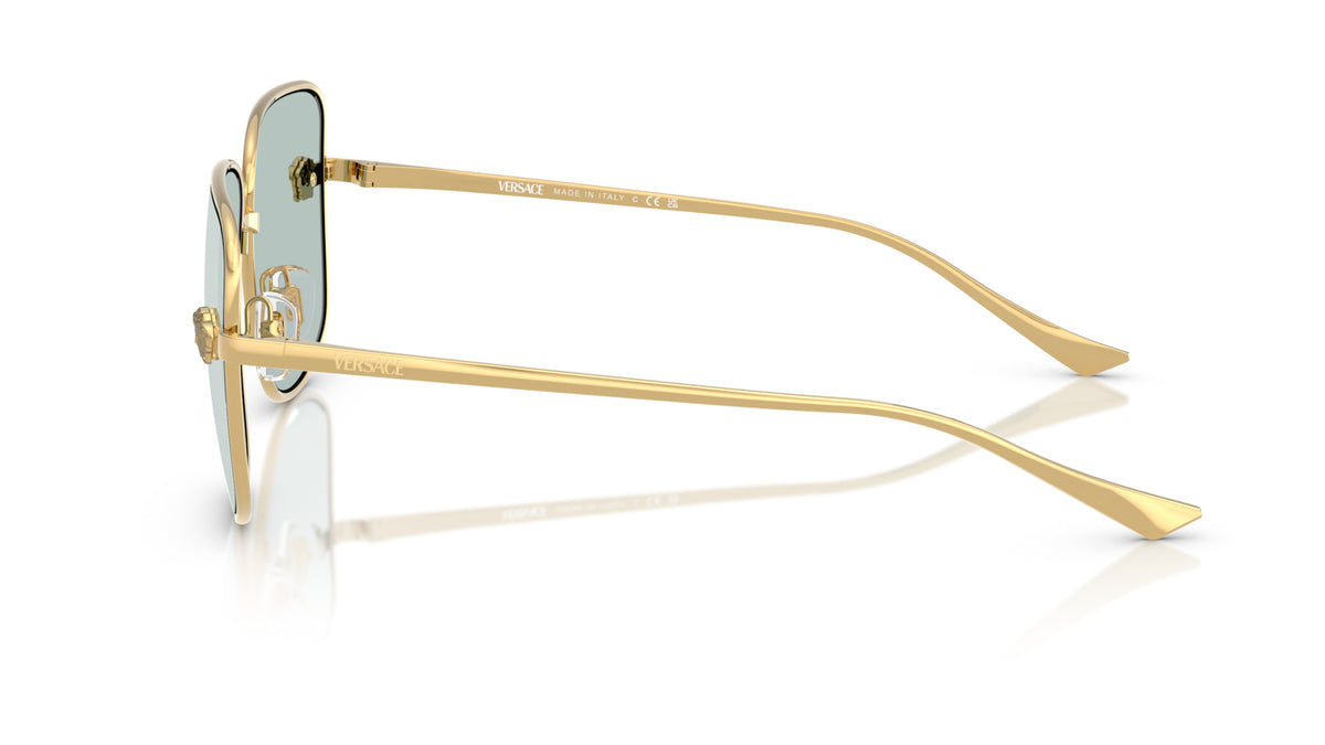 Lunettes de soleil Versace VE2282 10029C – Or – vue de profil.