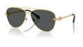 Lunettes de soleil Versace VE2283 100287 – Or – vue de trois quarts.