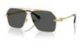 Lunettes de soleil Versace VE2284 100287 – Or – vue de trois quarts.
