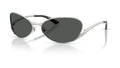 Lunettes de soleil Versace VE2285 100087 – Argent – vue de trois quarts.