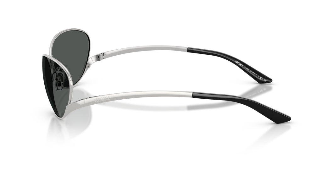 Lunettes de soleil Versace VE2285 100087 – Argent – vue de profil.