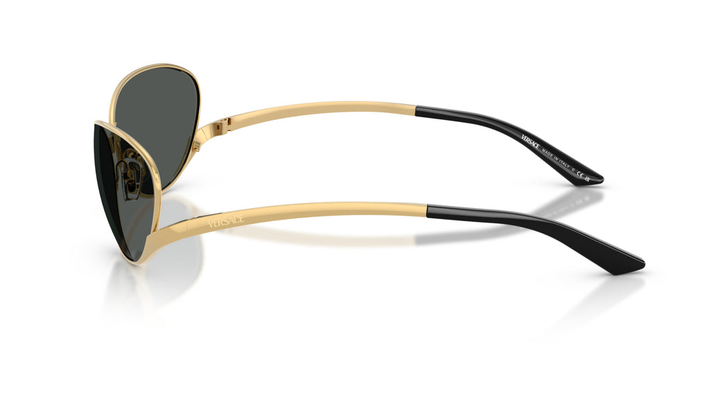 Lunettes de soleil Versace VE2285 100287 – Or – vue de profil.