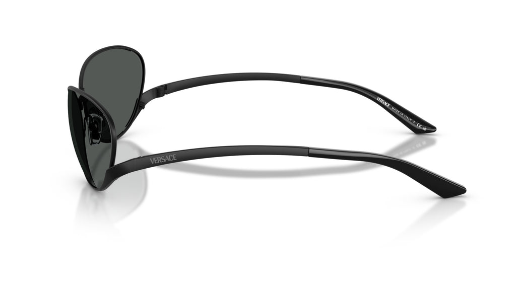 Lunettes de soleil Versace VE2285 143687 – Noir mat – vue de profil.
