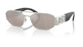 Lunettes de soleil Versace VE2287 1000AP – Argent – vue de trois quarts.