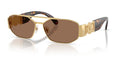 Lunettes de soleil Versace VE2287 100273 – Or – vue de trois quarts.