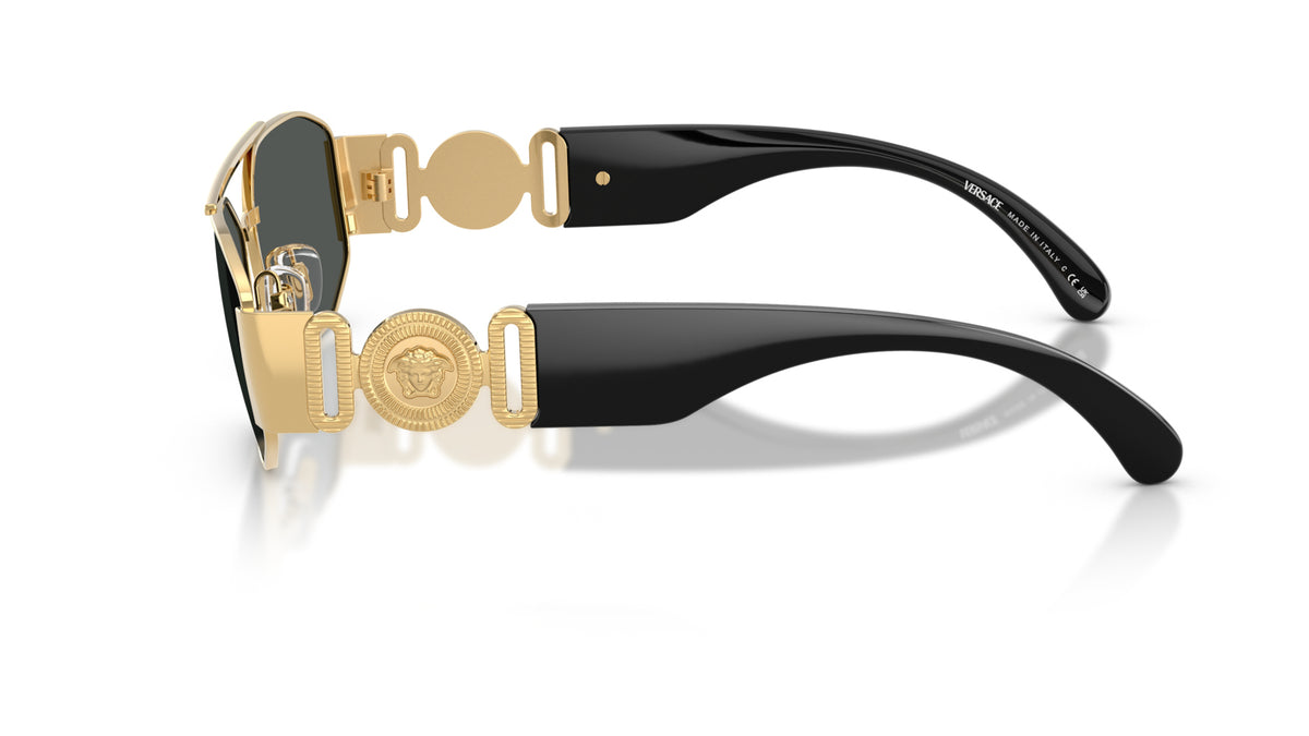 Lunettes de soleil Versace VE2287 100287 – Or – vue de profil.