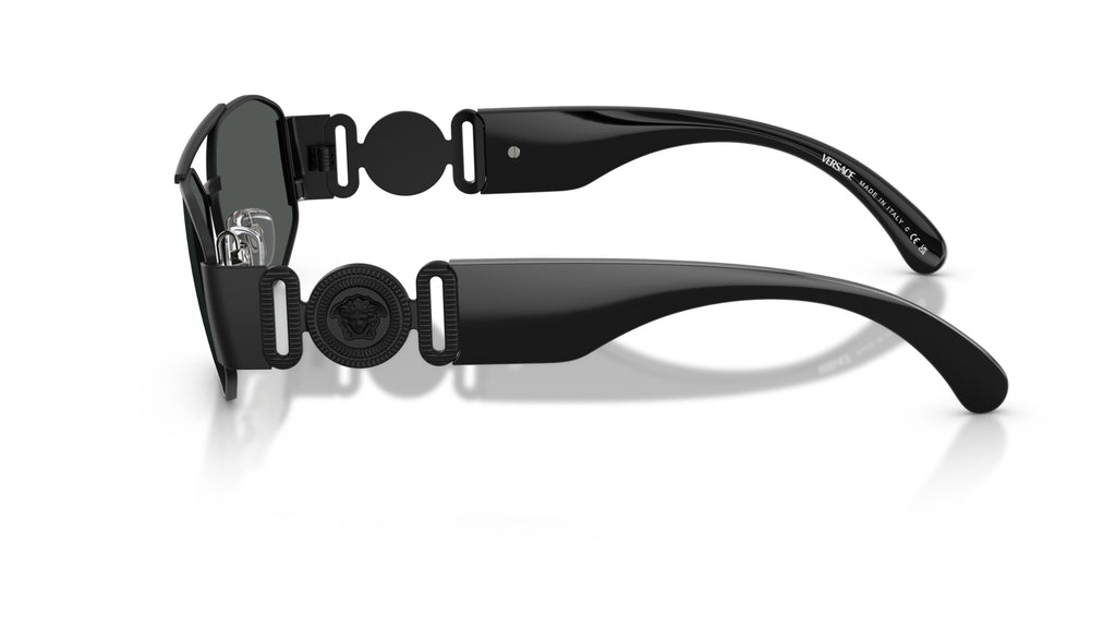 Lunettes de soleil Versace VE2287 126187 – Noir mat – vue de profil.