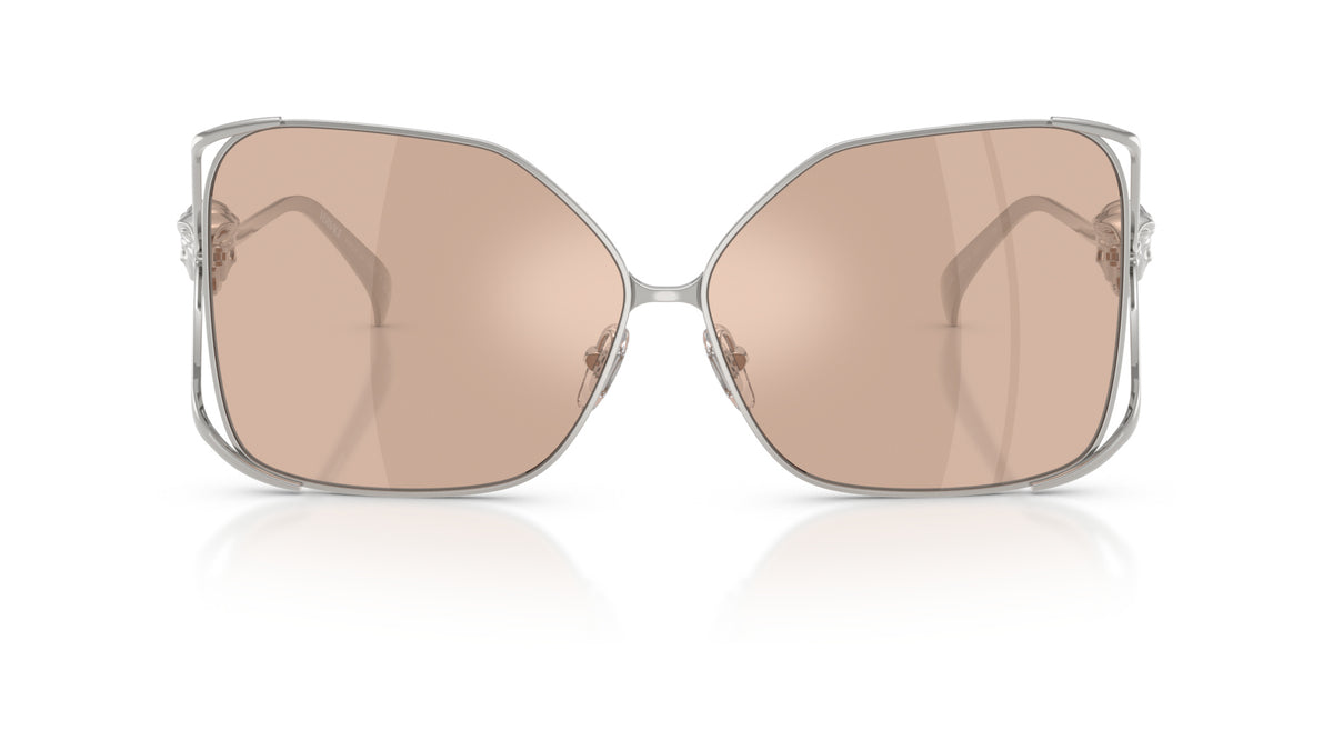 Lunettes de soleil Versace VE2288 1001/5 – Argent – vue de face.