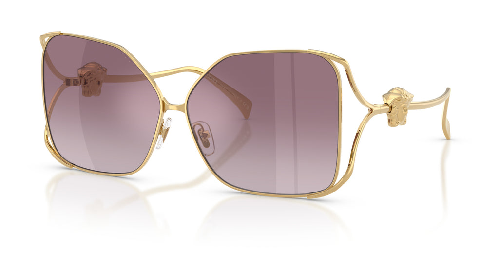 Lunettes de soleil Versace VE2288 10026X – Or – vue de trois quarts.