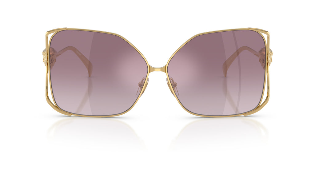 Lunettes de soleil Versace VE2288 10026X – Or – vue de face.