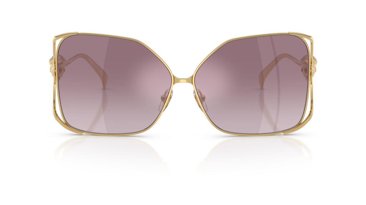 Lunettes de soleil Versace VE2288 10026X – Or – vue de face.