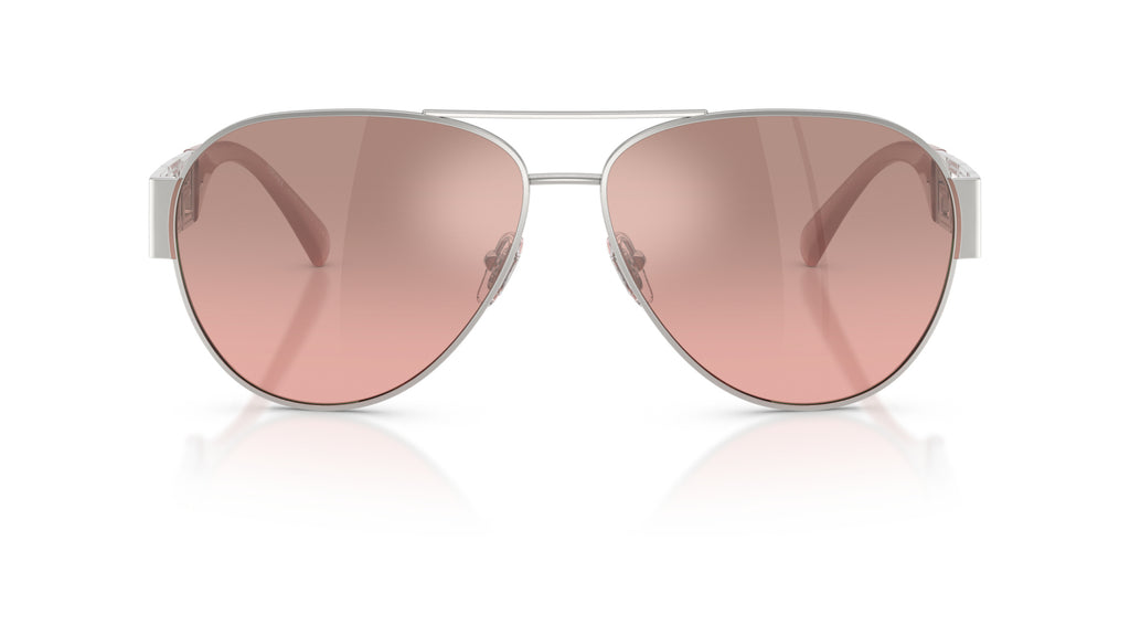 Lunettes de soleil Versace VE2289 10017E – Argent – vue de face.