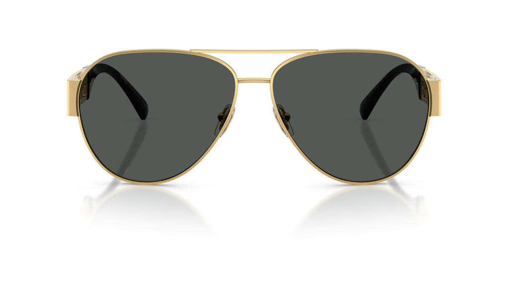 Lunettes de soleil Versace VE2289 100287 – Or – vue de face.