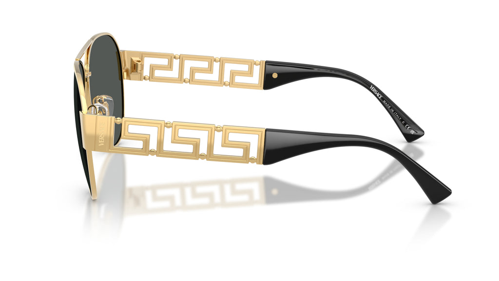 Lunettes de soleil Versace VE2289 100287 – Or – vue de profil.