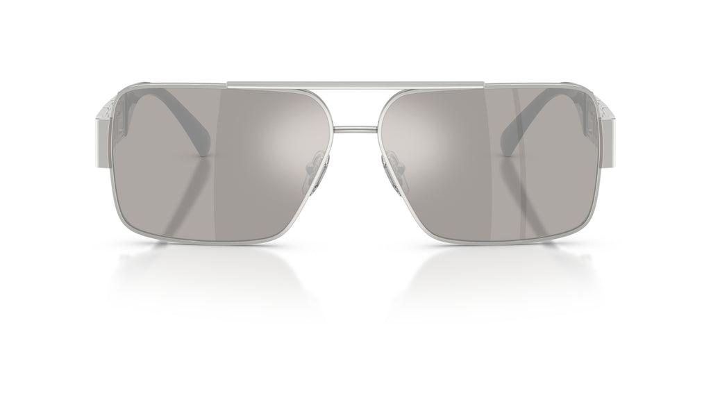 Lunettes de soleil Versace VE2290 10016G – Argent – vue de face.