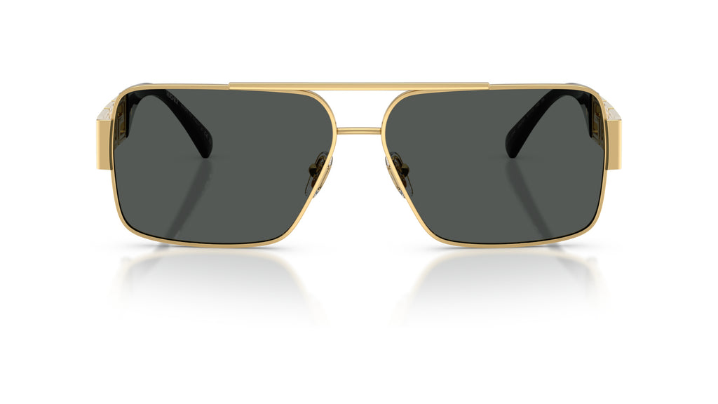 Lunettes de soleil Versace VE2290 100287 – Or – vue de face.