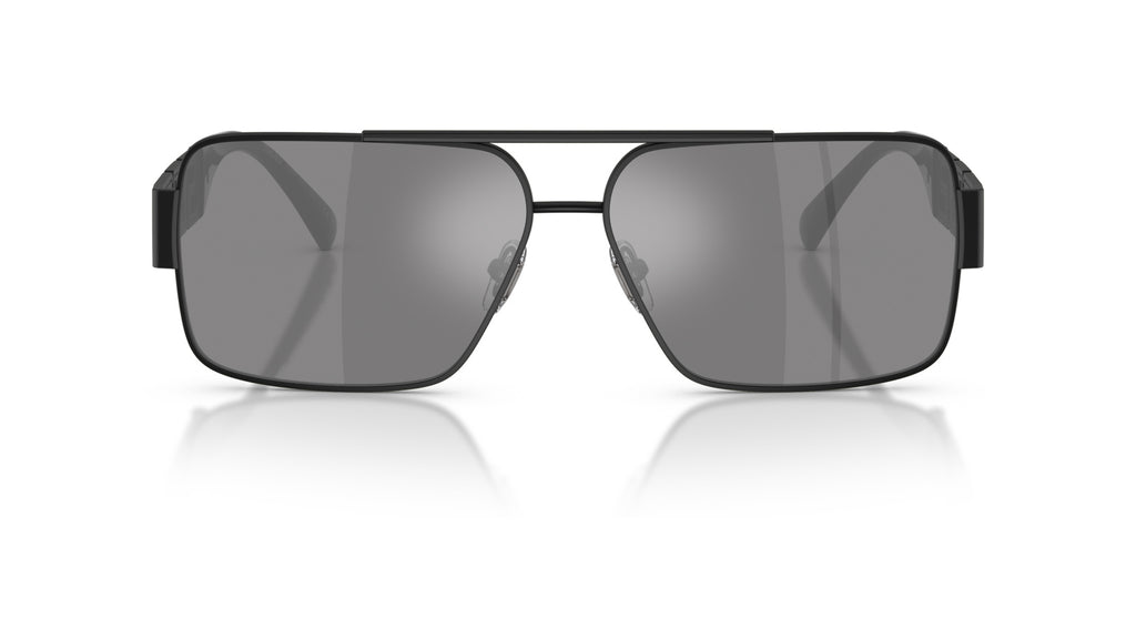 Lunettes de soleil Versace VE2290 12616G – Noir mat – vue de face.