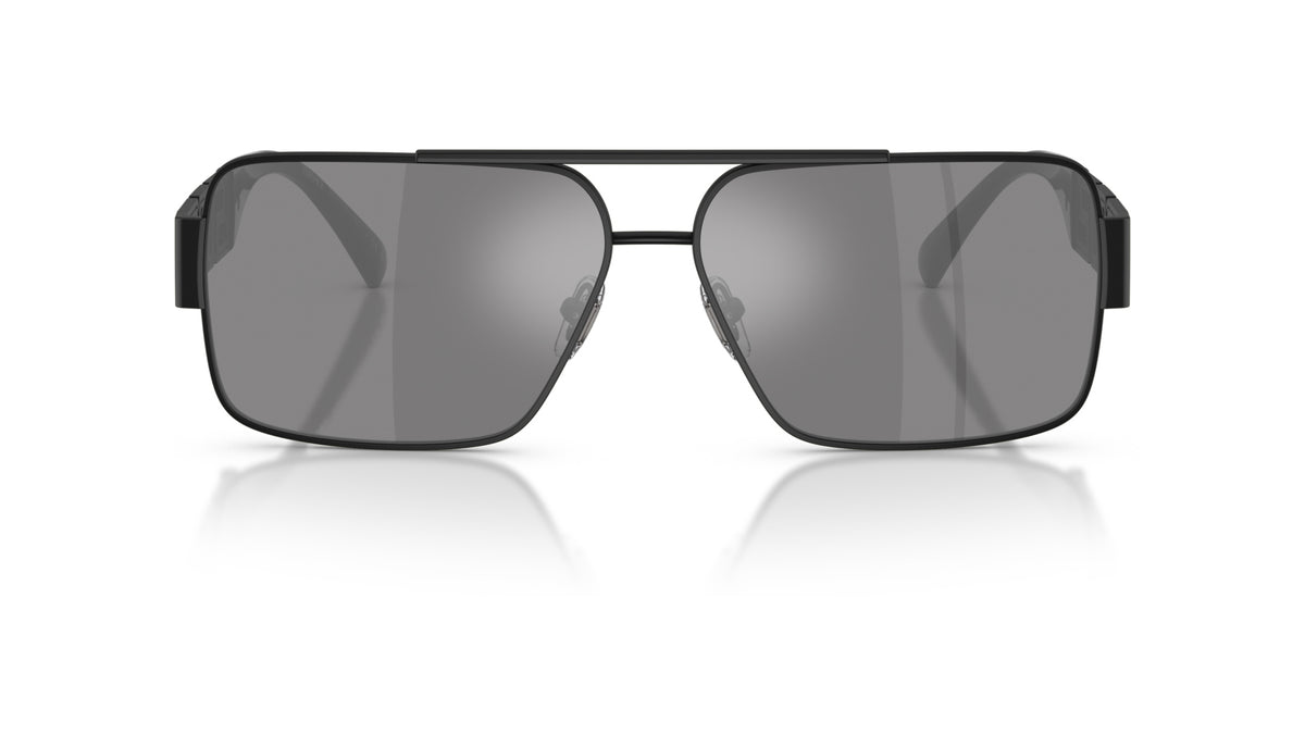 Lunettes de soleil Versace VE2290 12616G – Noir mat – vue de face.