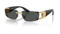 Lunettes de soleil Versace VE2291 100287 – Or – vue de trois quarts.