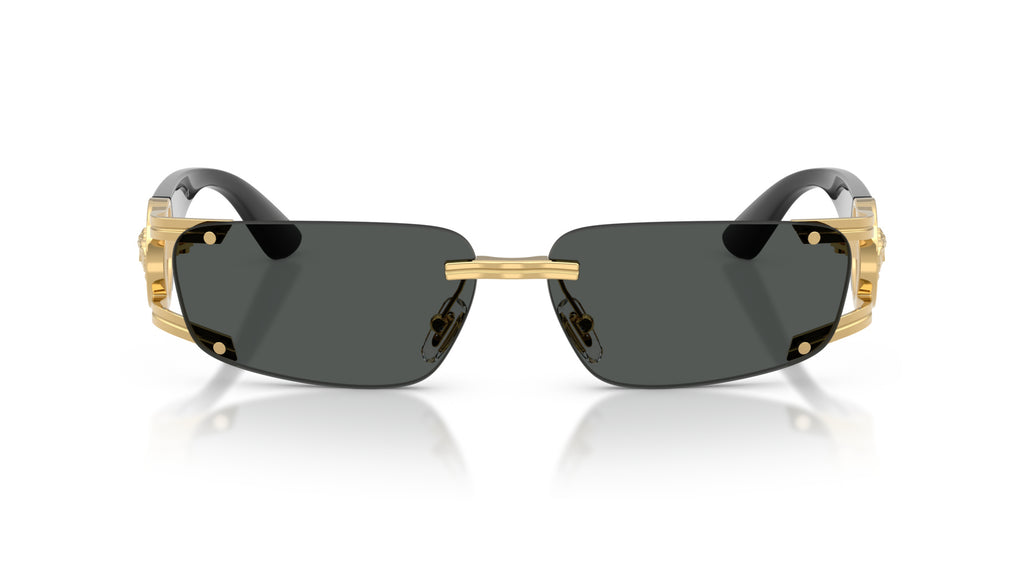 Lunettes de soleil Versace VE2291 100287 – Or – vue de face.