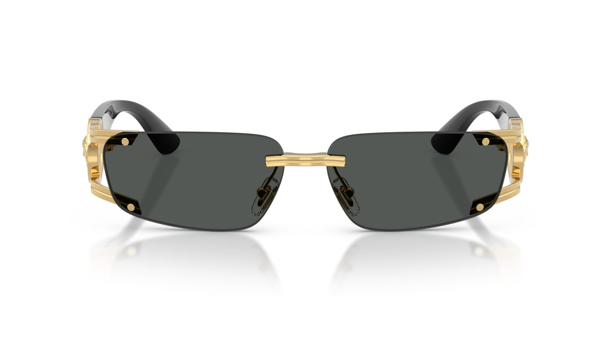 Lunettes de soleil Versace VE2291 100287 – Or – vue de face.