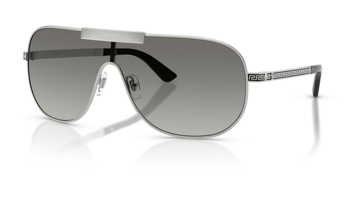 Lunettes de soleil Versace VE2293 100011 – Argent – vue de trois quarts.