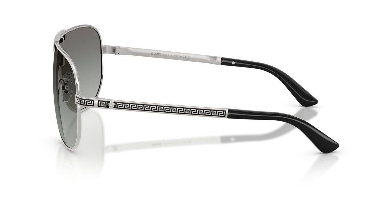 Lunettes de soleil Versace VE2293 100011 – Argent – vue de profil.