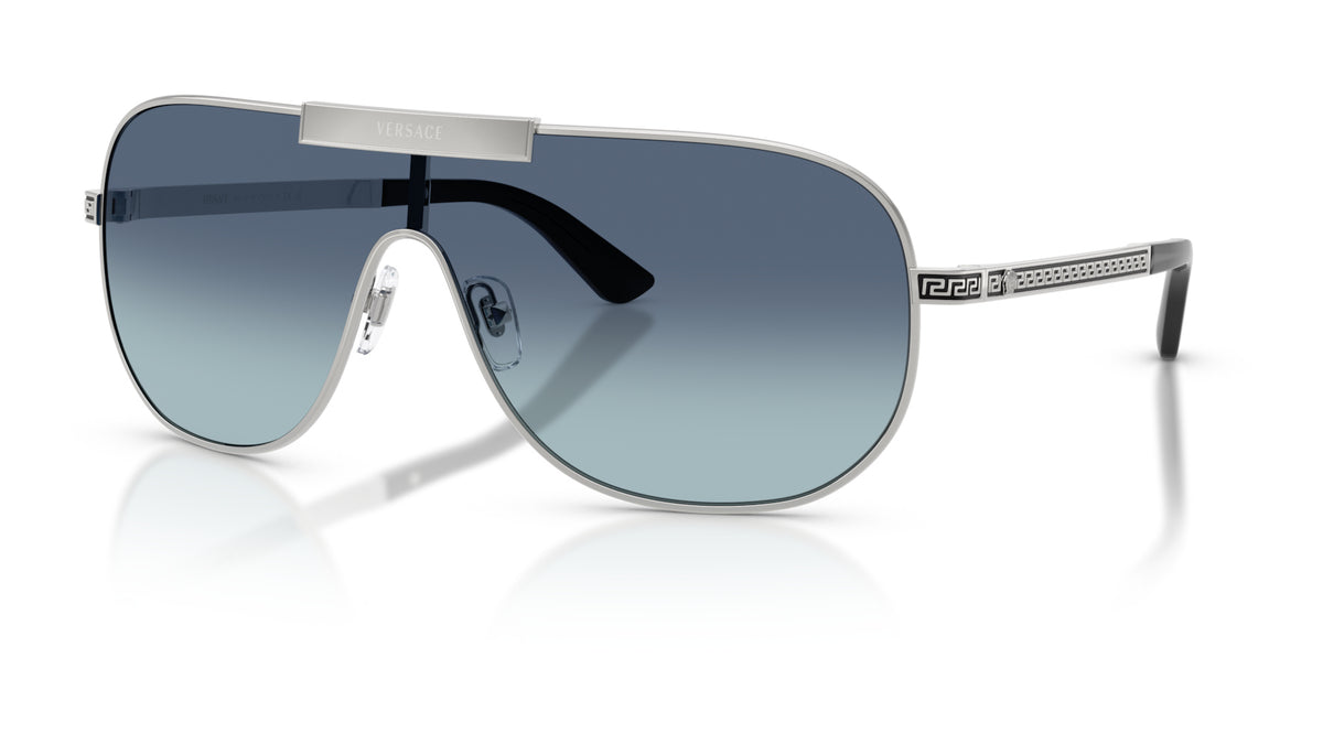 Lunettes de soleil Versace VE2293 100019 – Argent – vue de trois quarts.