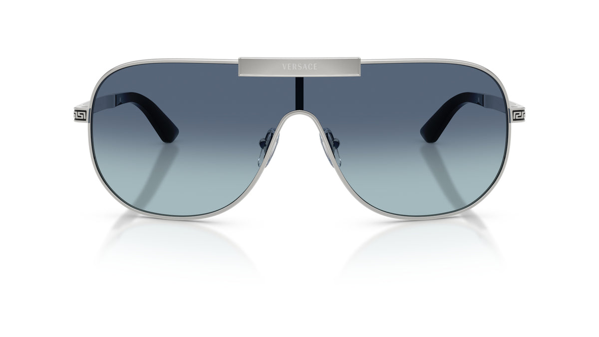 Lunettes de soleil Versace VE2293 100019 – Argent – vue de face.