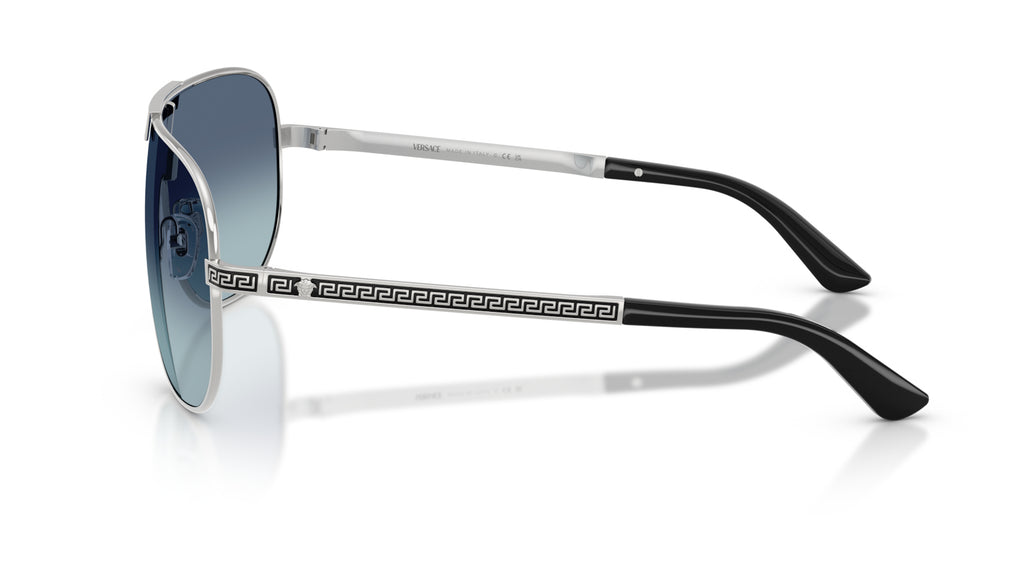 Lunettes de soleil Versace VE2293 100019 – Argent – vue de profil.