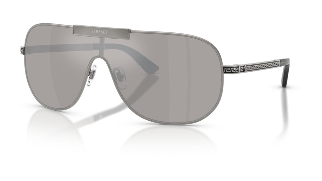 Lunettes de soleil Versace VE2293 10016G – Gunmetal – vue de trois quarts.