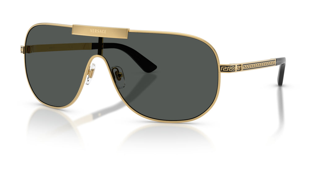 Lunettes de soleil Versace VE2293 100287 – Or – vue de trois quarts.