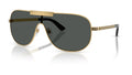 Lunettes de soleil Versace VE2293 100287 – Or – vue de trois quarts.