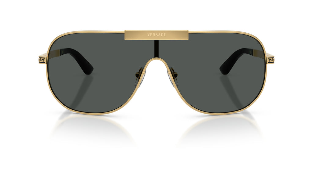 Lunettes de soleil Versace VE2293 100287 – Or – vue de face.