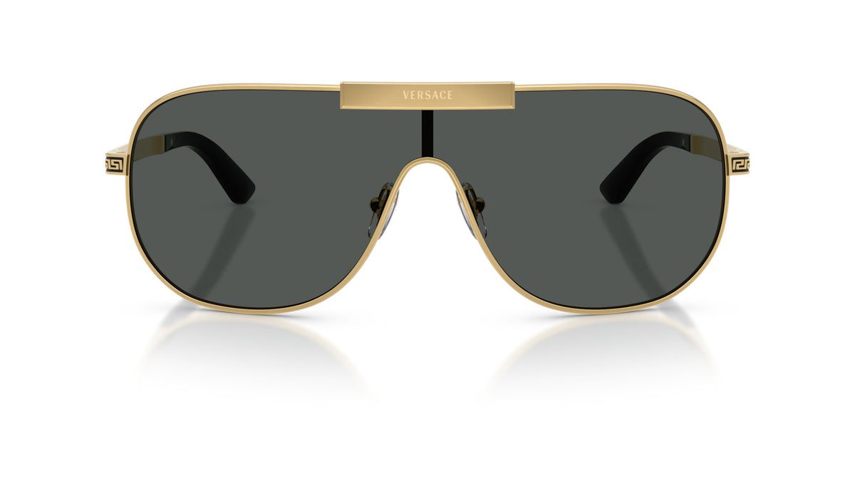 Lunettes de soleil Versace VE2293 100287 – Or – vue de face.