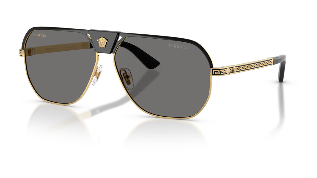 Lunettes de soleil Versace VE2294 100281 – Noir – vue de trois quarts.