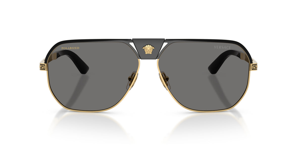 Lunettes de soleil Versace VE2294 100281 – Noir – vue de face.