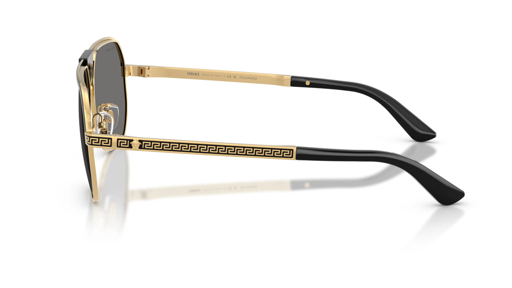 Lunettes de soleil Versace VE2294 100281 – Noir – vue de profil.