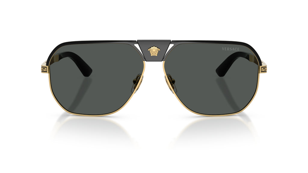 Lunettes de soleil Versace VE2294 100287 – Noir – vue de face.