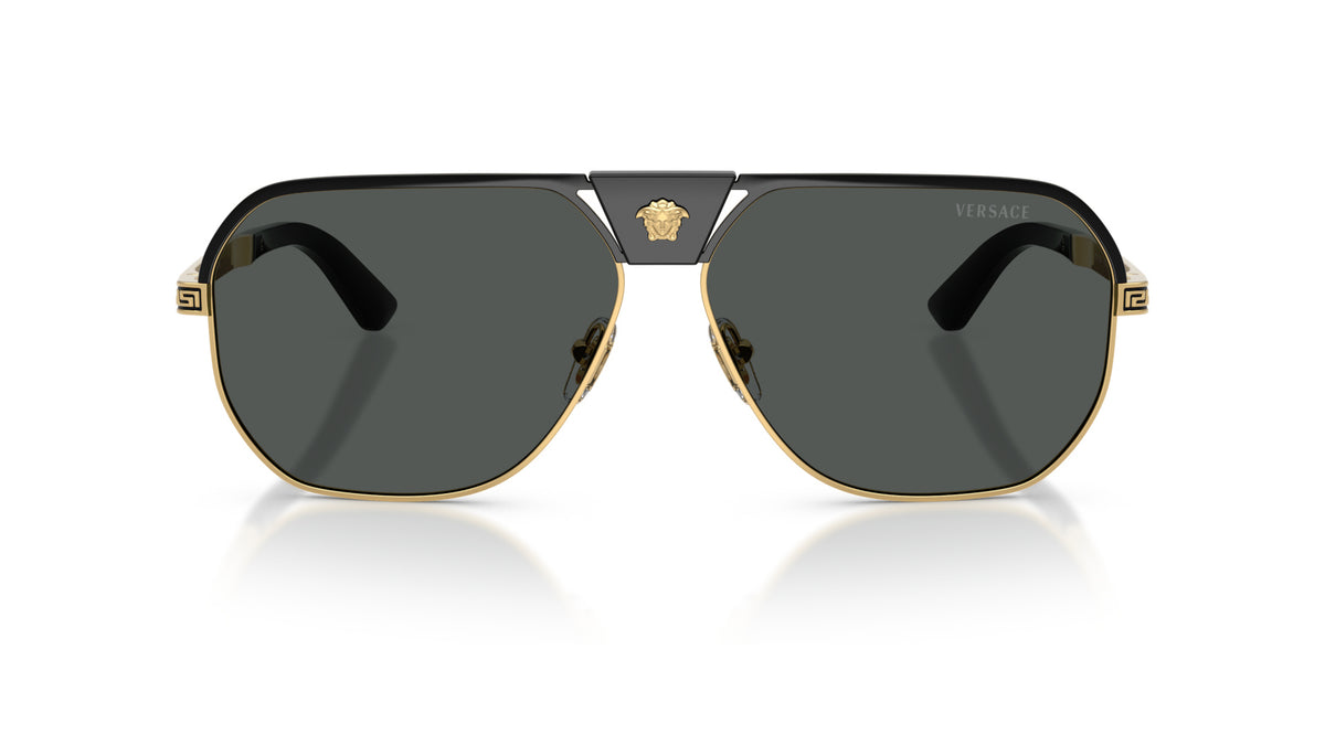 Lunettes de soleil Versace VE2294 100287 – Noir – vue de face.