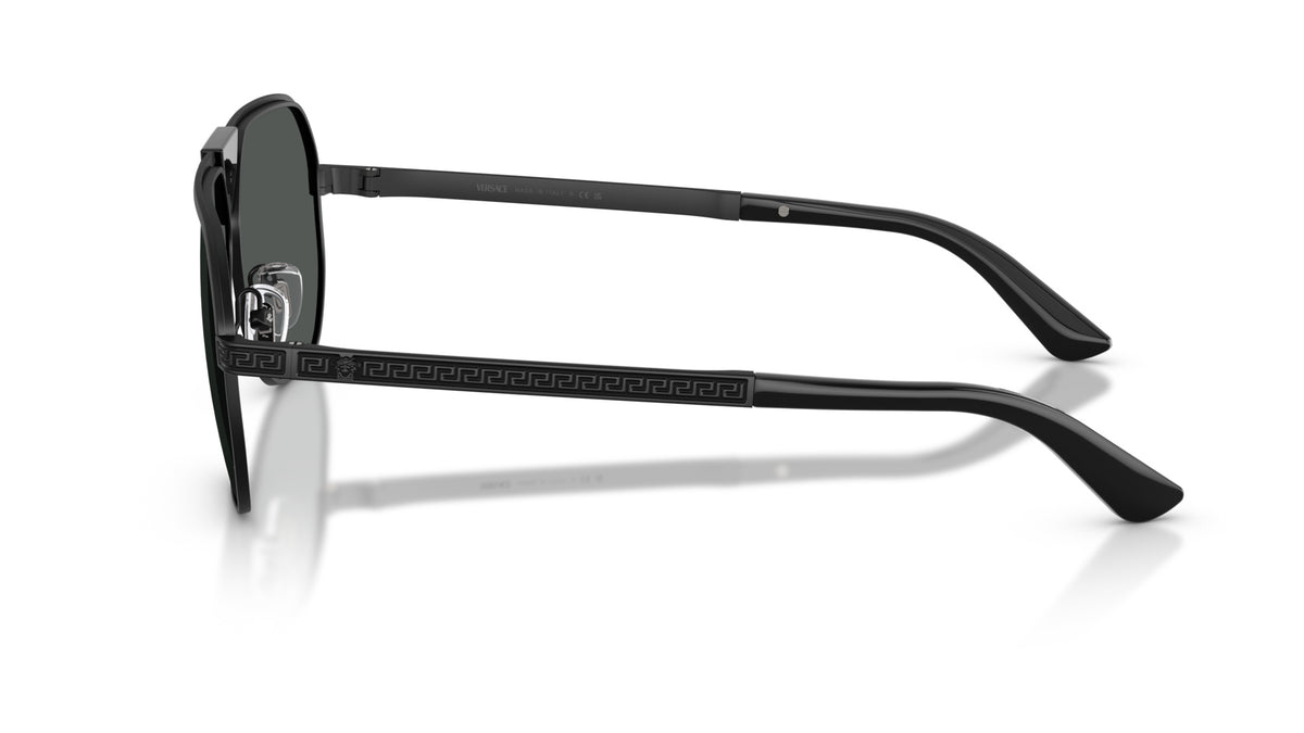 Lunettes de soleil Versace VE2294 126187 – Noir mat – vue de profil.